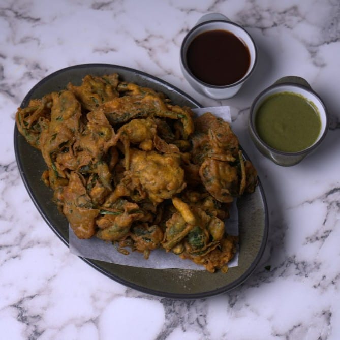 SPINACH PAKORA (SPINACH FRITTERS) (V, GF, NF).