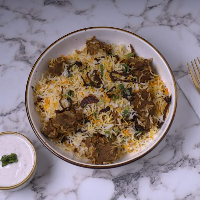 Delicious Lamb Biryani Awaits