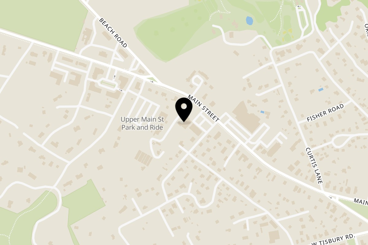 Map showing the location of Indigo Martha's on 268 Upper Main St in Edgartown